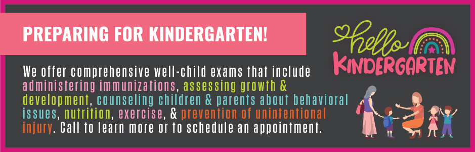 We offer comprehensive well-child exams that include administering immunizations, assessing growth & development, counseling children & parents about behavioral issues, nutrition, exercise, & prevention of unintentional injury. Call to learn more or to schedule an appointment.